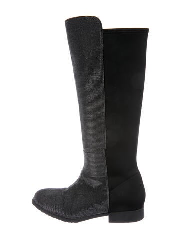 Stuart Weitzman Boots Shimmer Riding 5