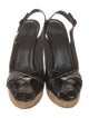 Stuart Weitzman Exsling Patent Leather Slingback Sandals