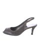 Stuart Weitzman Glitter Accents Slingback Sandals