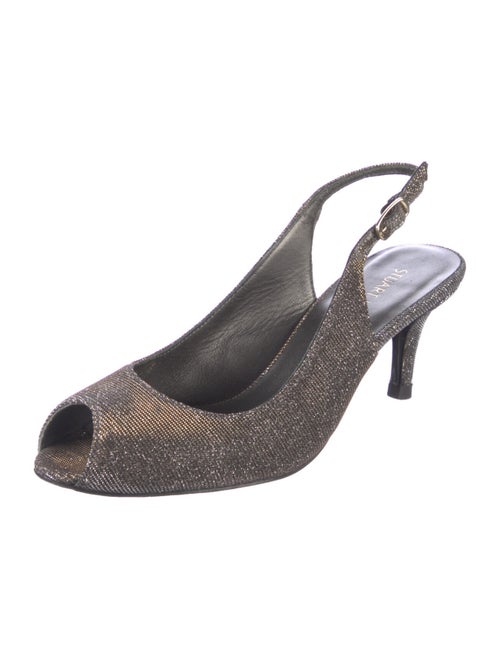 Stuart Weitzman Glitter Accents Slingback Sandals