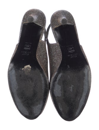 Stuart Weitzman Glitter Accents Slingback Sandals