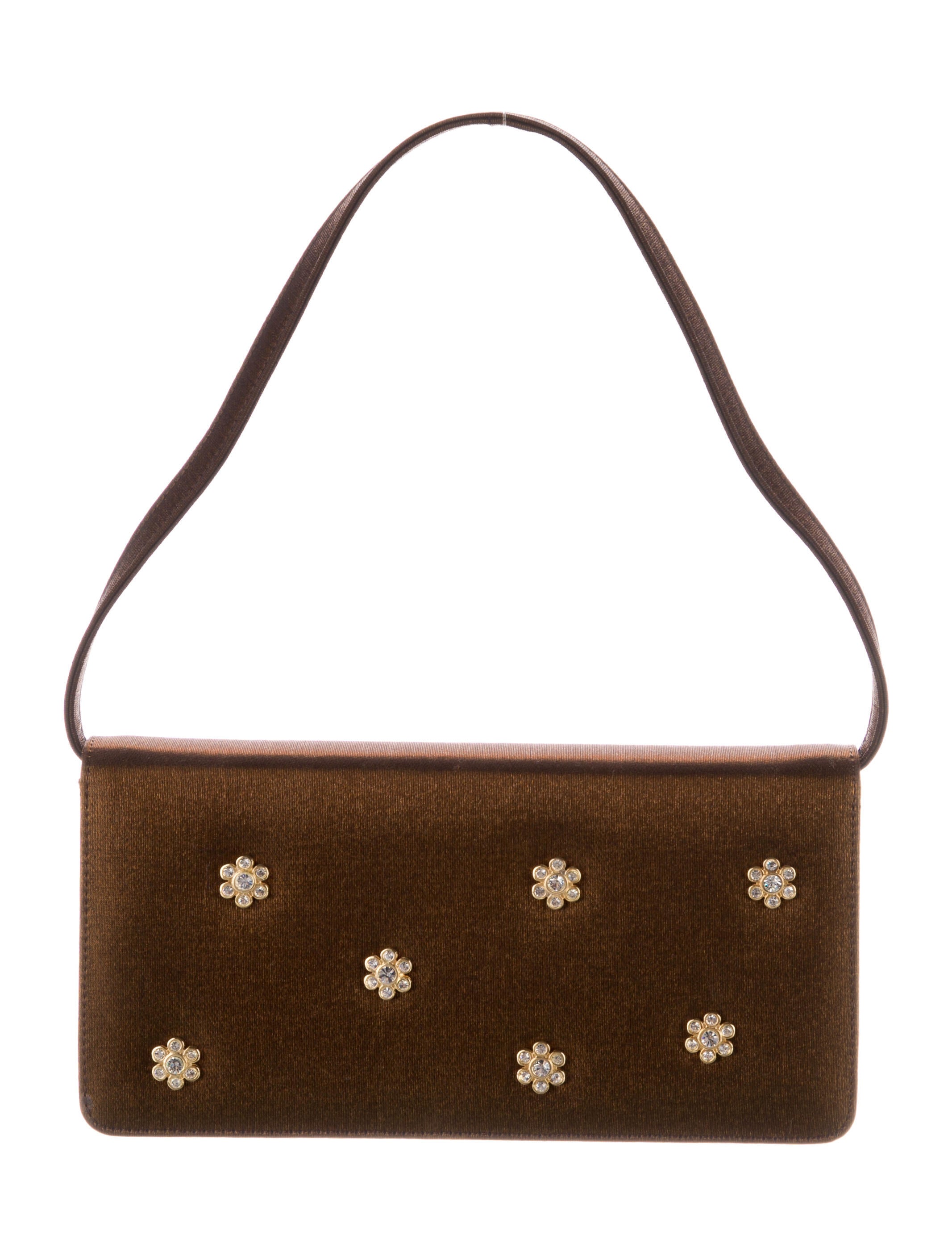 Stuart Weitzman Studded Evening Bag Brown Evening Bags, Handbags WSU230564 The RealReal