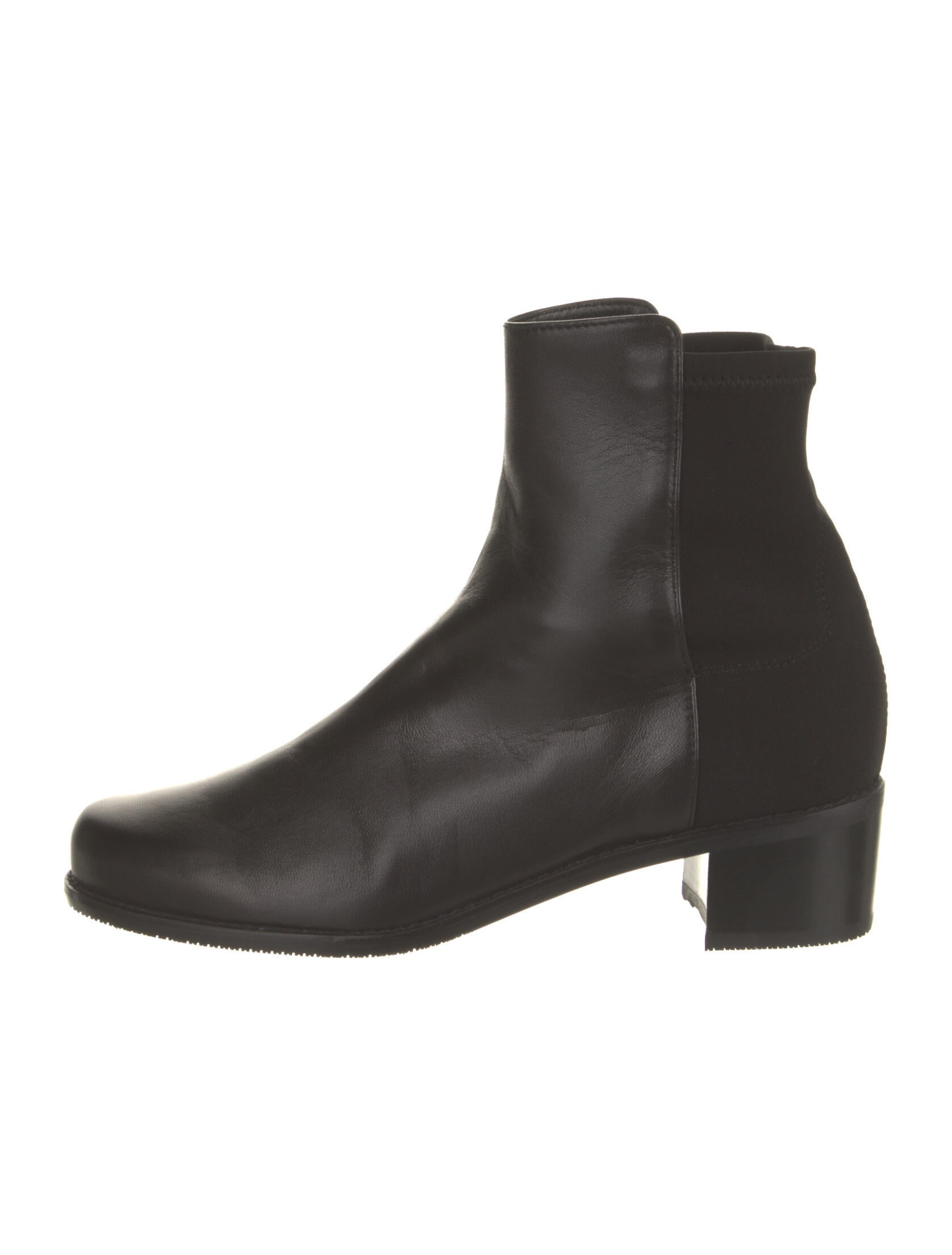 Stuart Weitzman Leather Sock Boots Black Boots, Shoes WSU233331