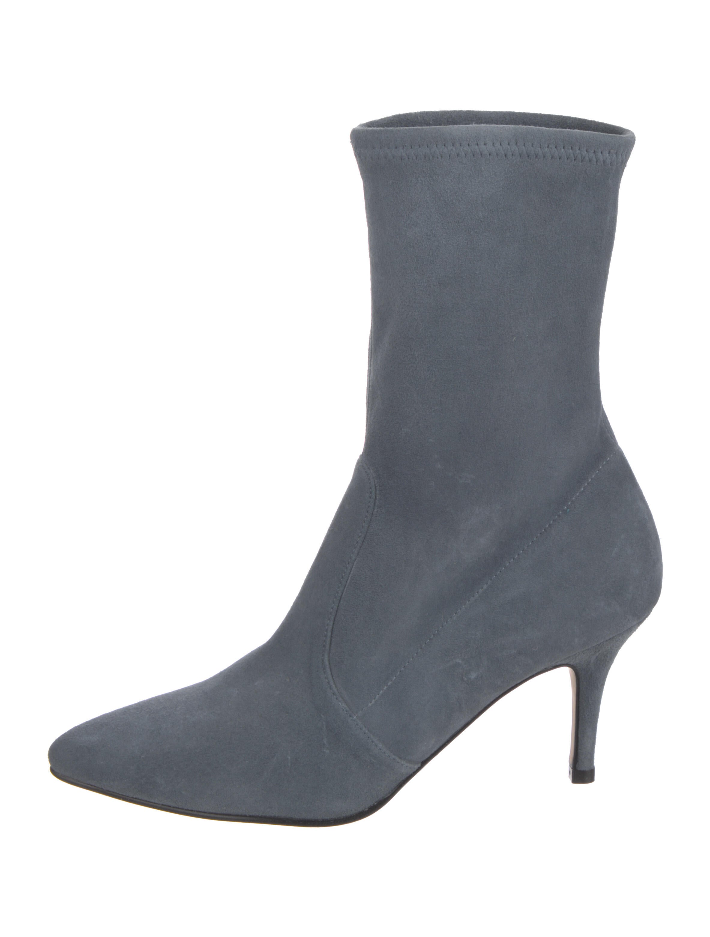 Stuart Weitzman Suede Sock Boots Blue Boots, Shoes WSU245824 The