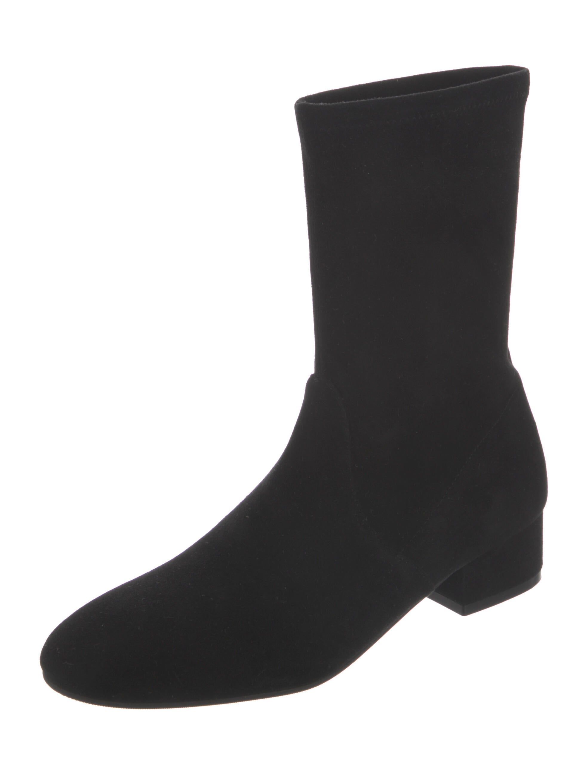 Stuart Weitzman Suede Ankle Boots Black Boots, Shoes WSU32261 The