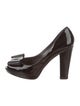 Stuart Weitzman Bowright Peep-Toe Pumps