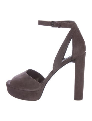 Stuart Weitzman Suede Platform Sandals