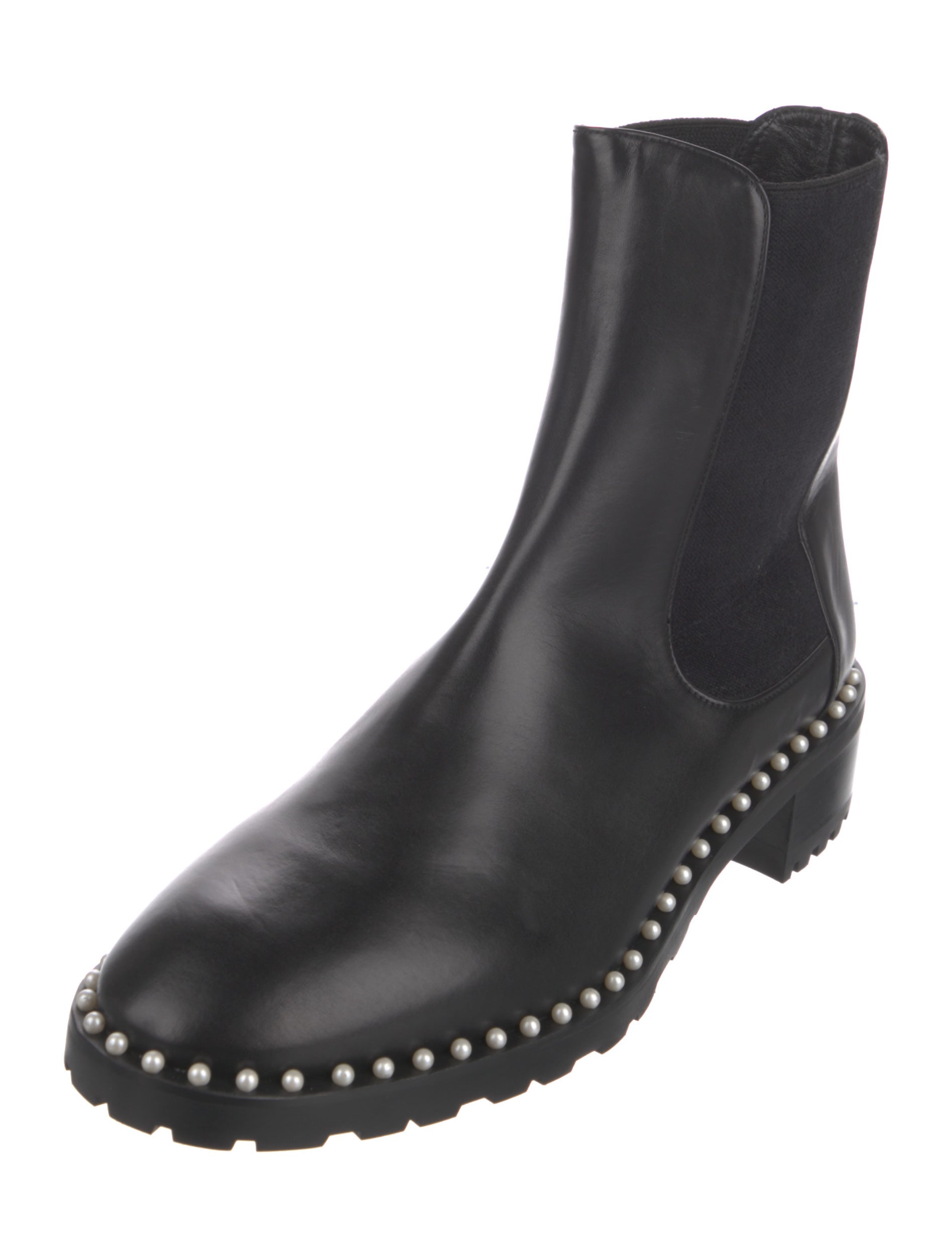 Stuart Weitzman Leather Chelsea Boots