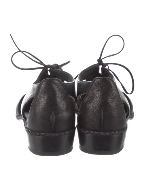 Stuart Weitzman Leather Cutout Accent Oxfords