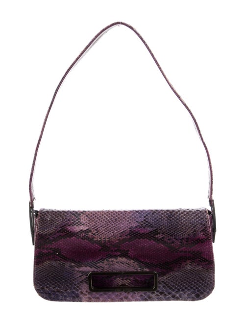 Stuart Weitzman Python Flap Shoulder Bag