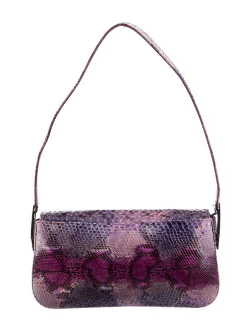 Stuart Weitzman Python Flap Shoulder Bag
