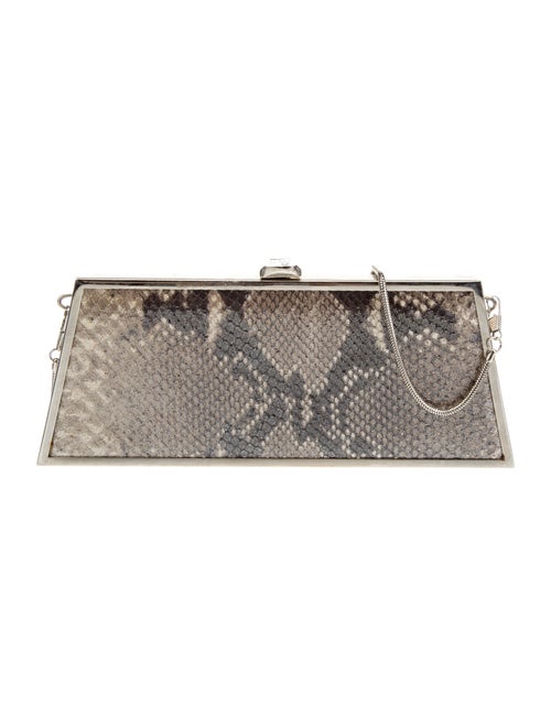 Stuart Weitzman Snakeskin Clutch Bag