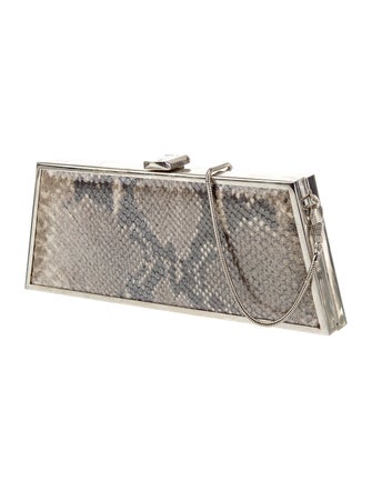 Stuart Weitzman Snakeskin Clutch Bag