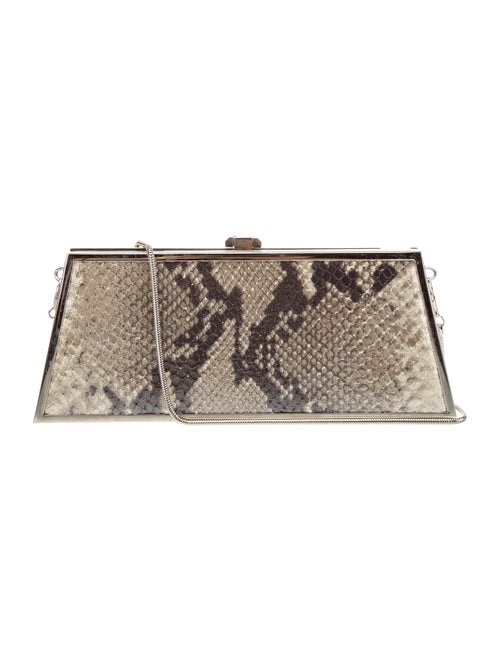 Stuart Weitzman Snakeskin Clutch Bag