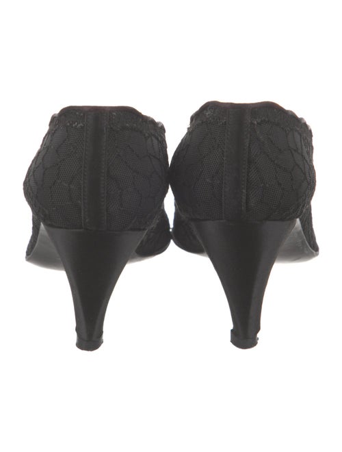 Stuart Weitzman Printed Lace Trim Embellishment Pumps