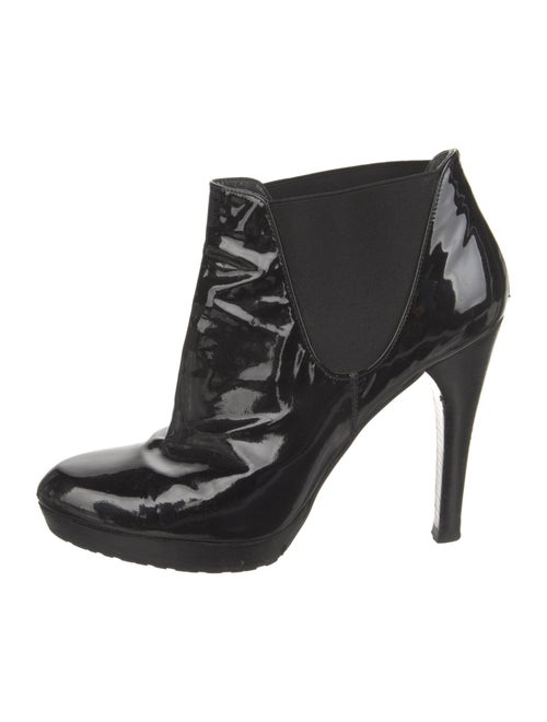 Stuart Weitzman Patent Leather Chelsea Boots