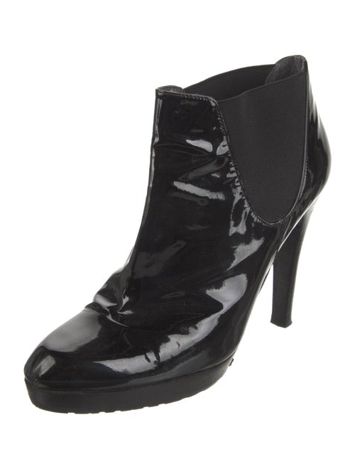 Stuart Weitzman Patent Leather Chelsea Boots