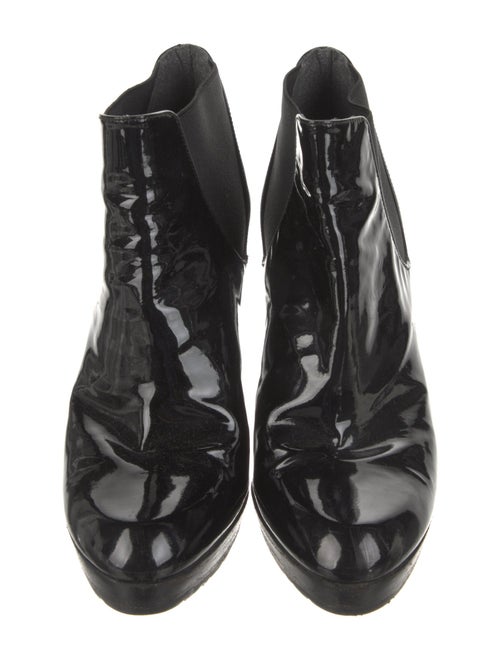 Stuart Weitzman Patent Leather Chelsea Boots