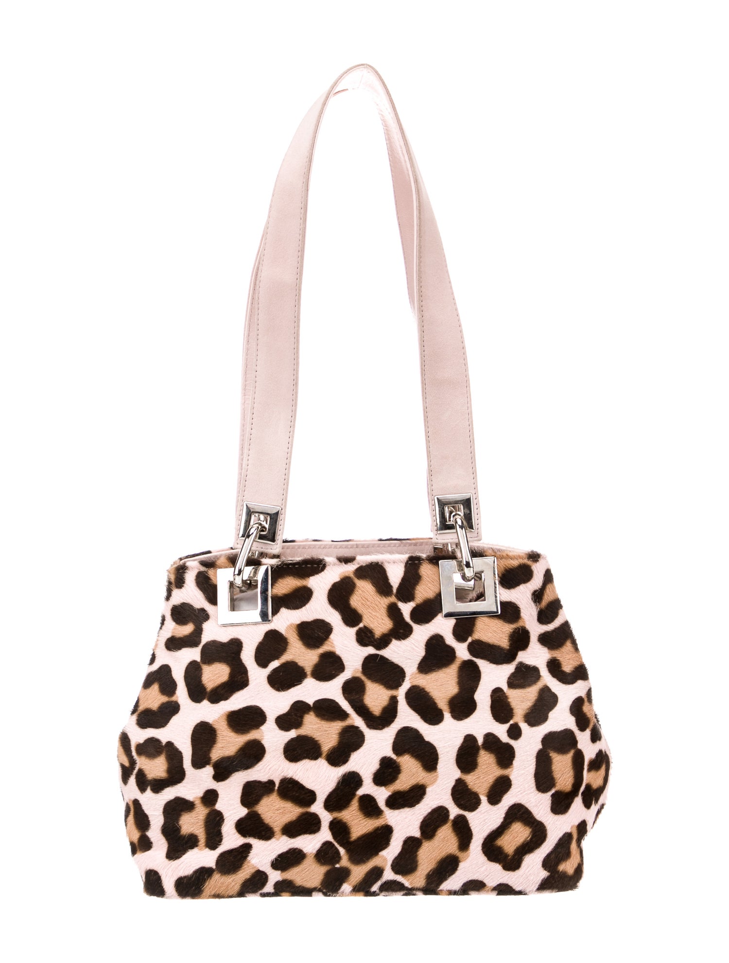 Stuart Weitzman Pony Hair Shoulder Bag Pink Shoulder Bags, Handbags