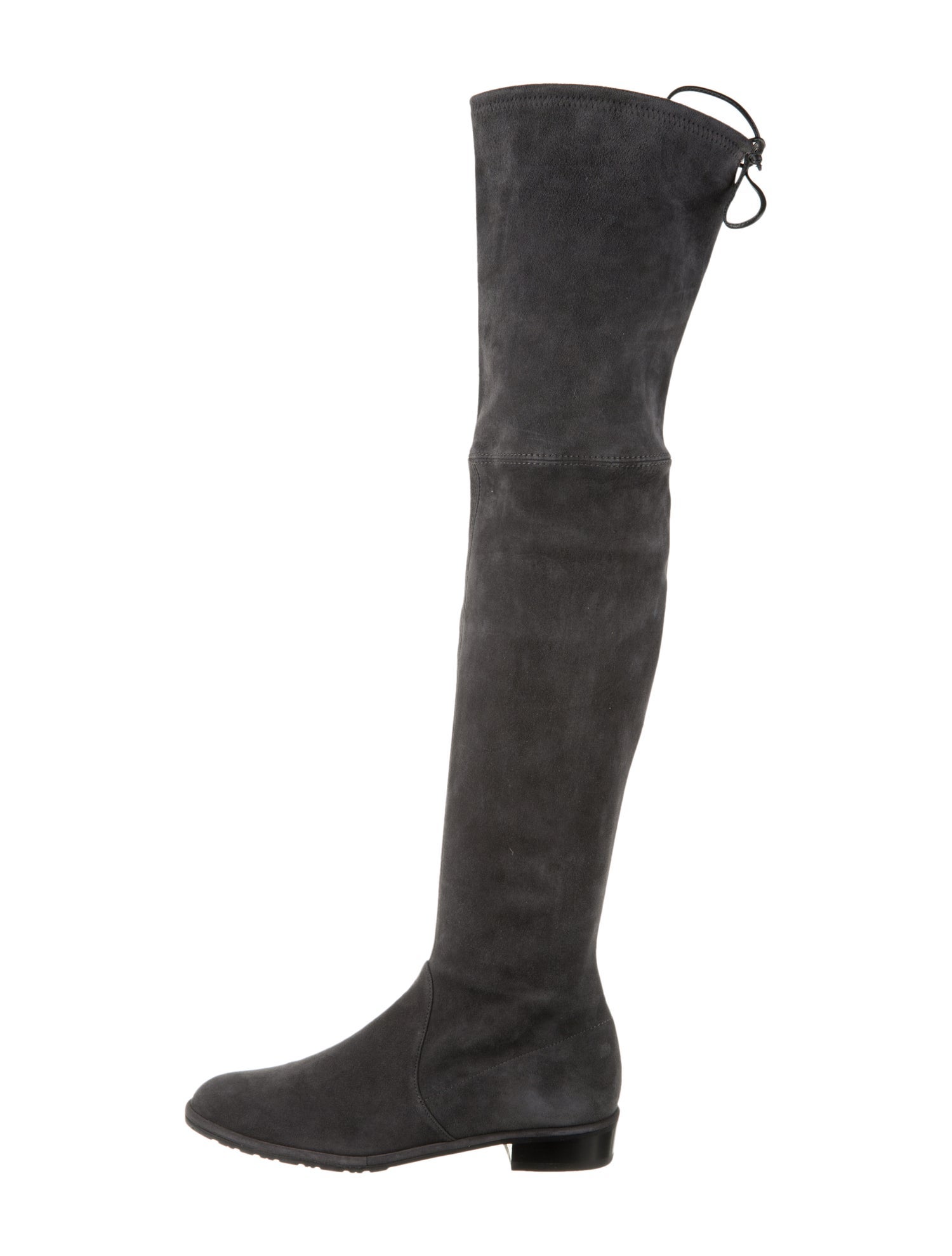 Stuart Weitzman Suede Sock Boots Grey Boots, Shoes WSU300034 The