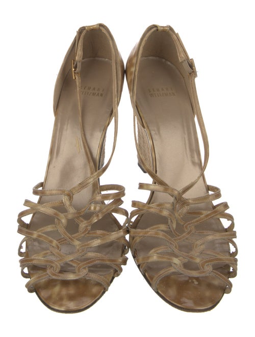 Stuart Weitzman Patent Leather Gladiator Sandals