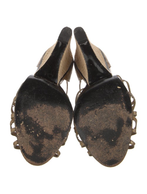 Stuart Weitzman Patent Leather Gladiator Sandals