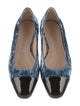 Stuart Weitzman Velvet Colorblock Pattern Ballet Flats