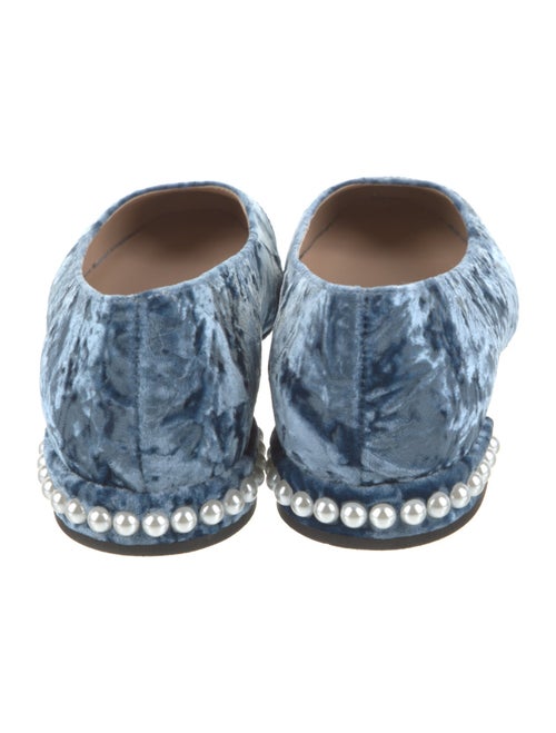 Stuart Weitzman Velvet Colorblock Pattern Ballet Flats