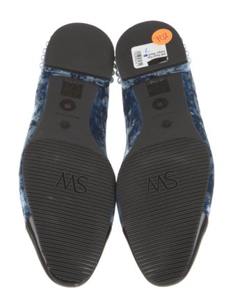 Stuart Weitzman Velvet Colorblock Pattern Ballet Flats