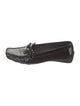 Stuart Weitzman Patent Leather Lasercut Accents Loafers