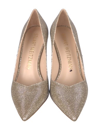 Stuart Weitzman Glitter Glitter Accents Pumps