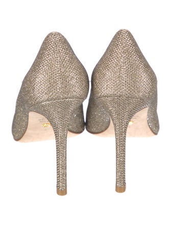 Stuart Weitzman Glitter Glitter Accents Pumps