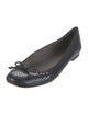 Stuart Weitzman Leather Animal Print Ballet Flats