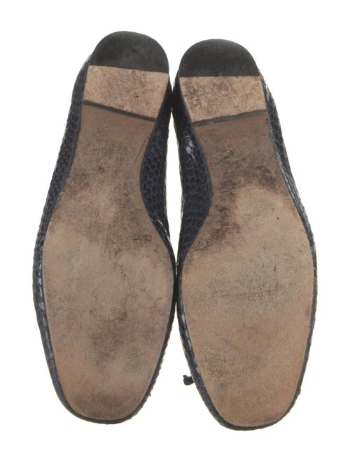 Stuart Weitzman Leather Animal Print Ballet Flats