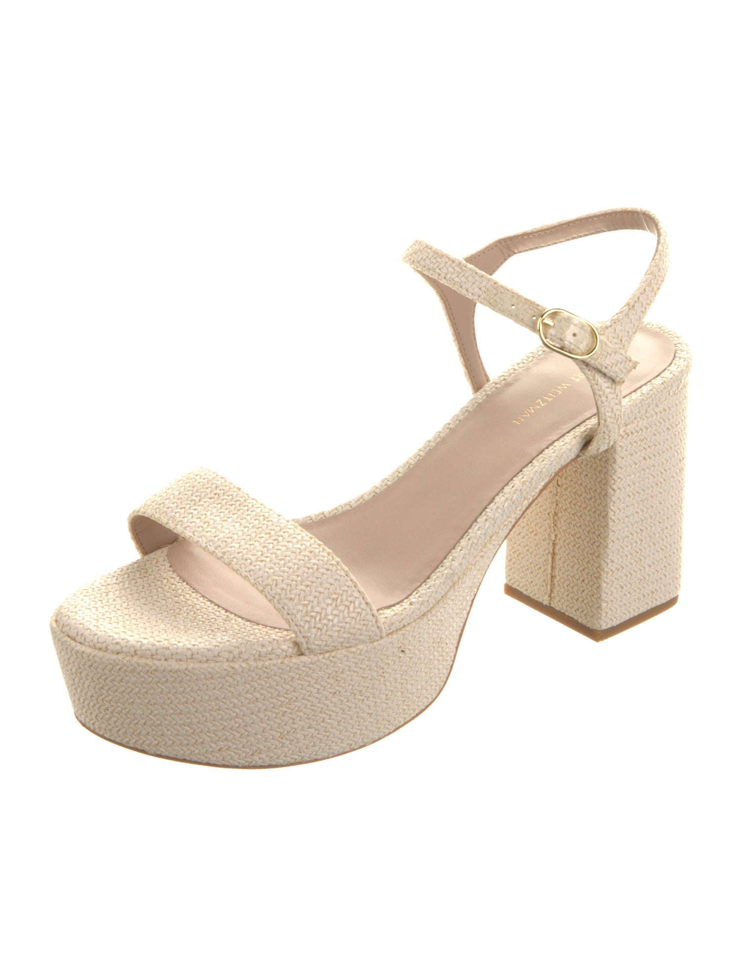 Stuart Weitzman Straw Espadrilles