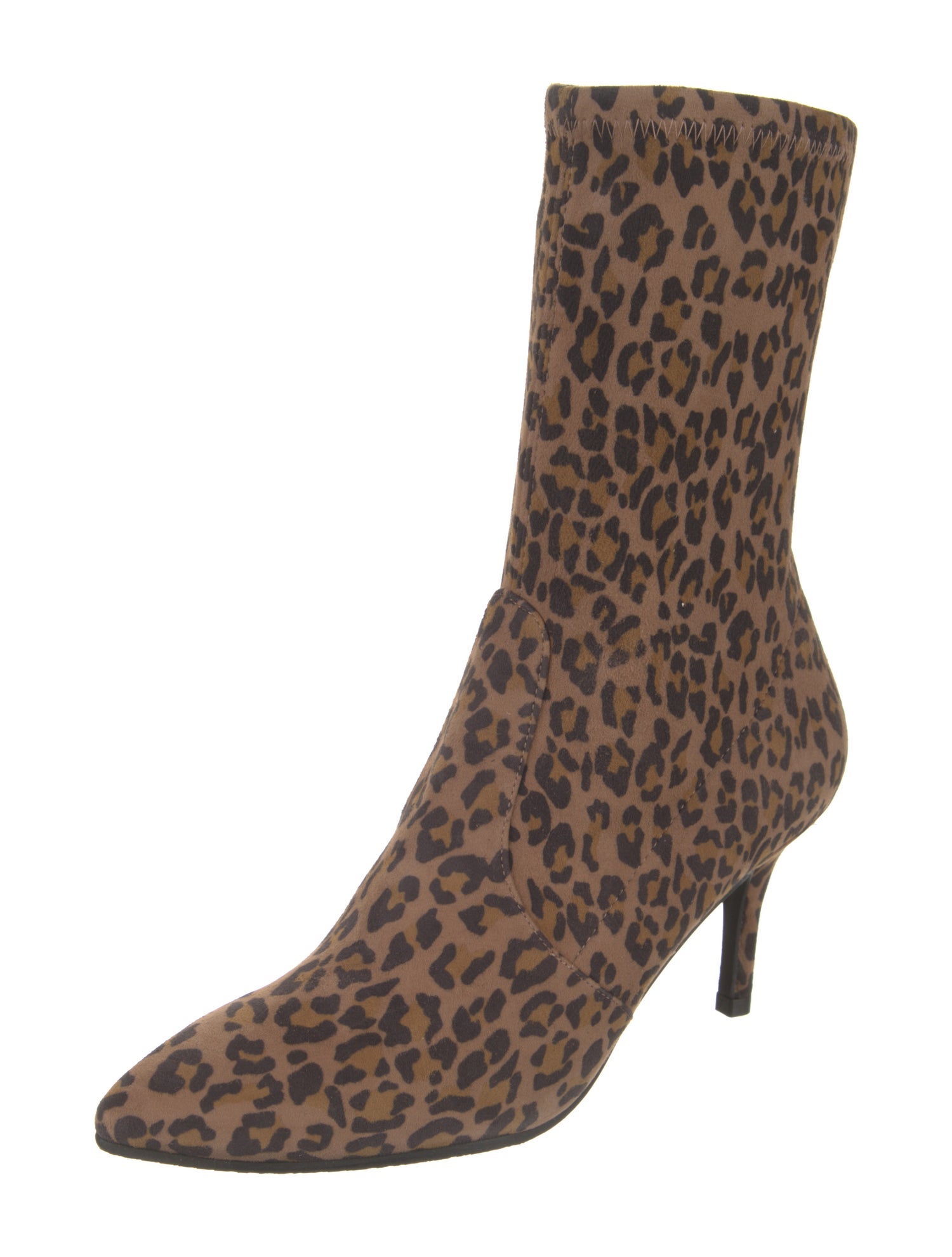 Stuart Weitzman Suede Animal Print Sock Boots w/ Tags