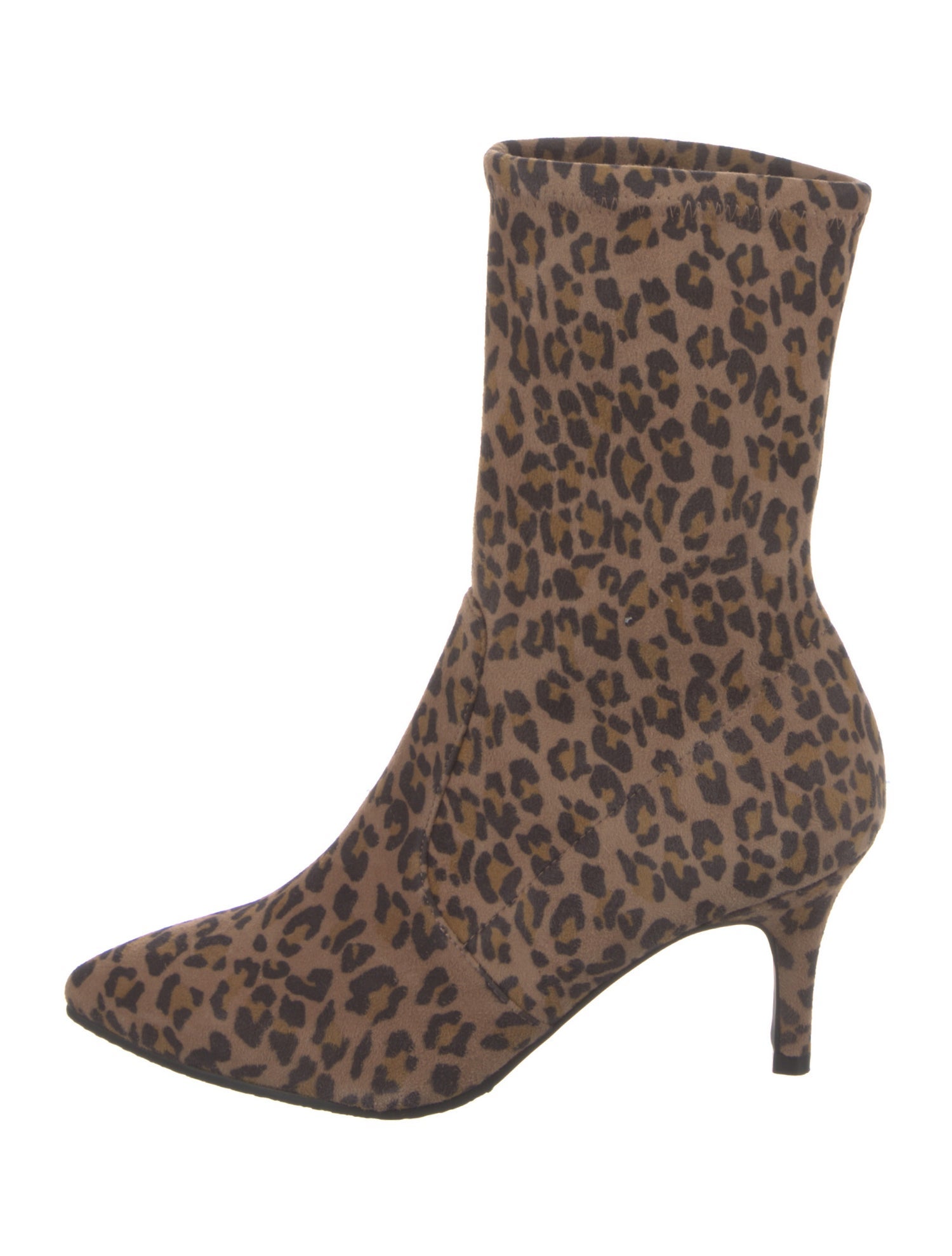 Stuart Weitzman Suede Animal Print Sock Boots