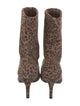 Stuart Weitzman Suede Animal Print Sock Boots