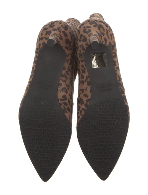 Stuart Weitzman Suede Animal Print Sock Boots