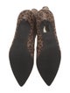 Stuart Weitzman Suede Animal Print Sock Boots