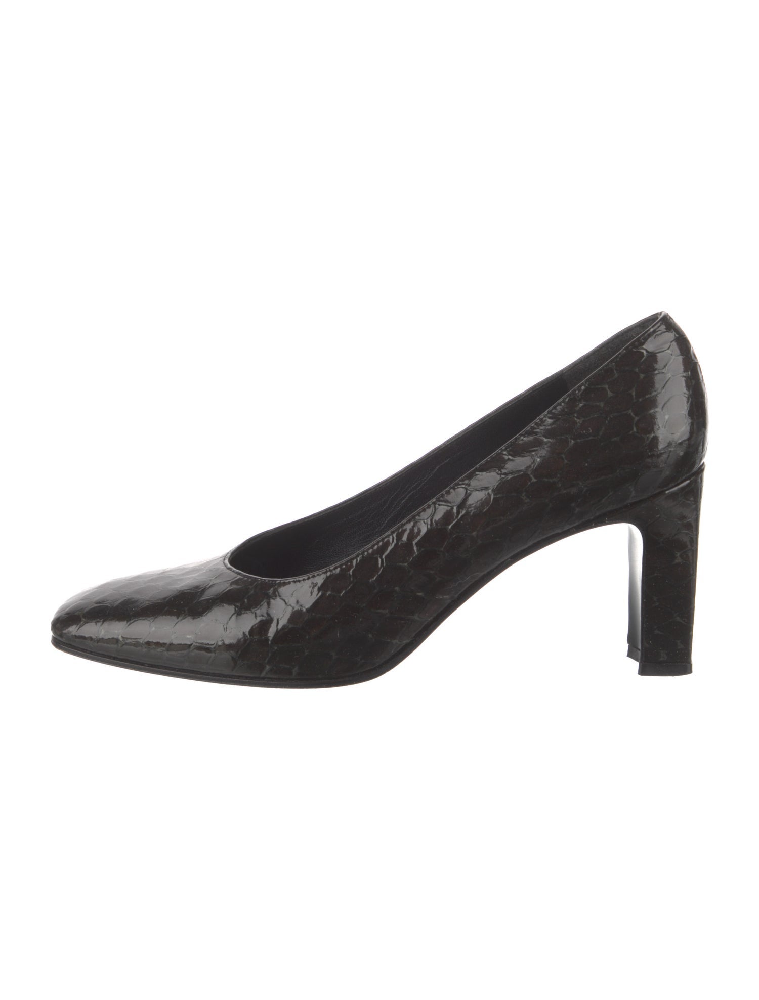 Stuart Weitzman Embossed Leather Pumps