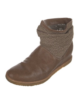 Stuart Weitzman Printed Lace-Up Boots