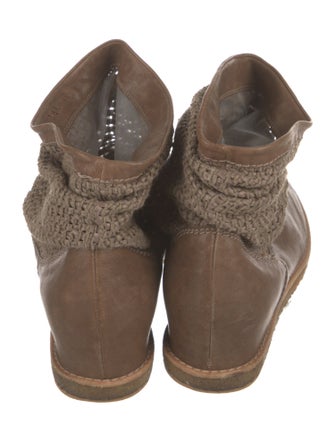 Stuart Weitzman Printed Lace-Up Boots