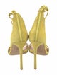 Stuart Weitzman Suede T-Strap Sandals
