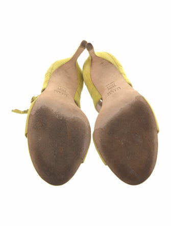 Stuart Weitzman Suede T-Strap Sandals