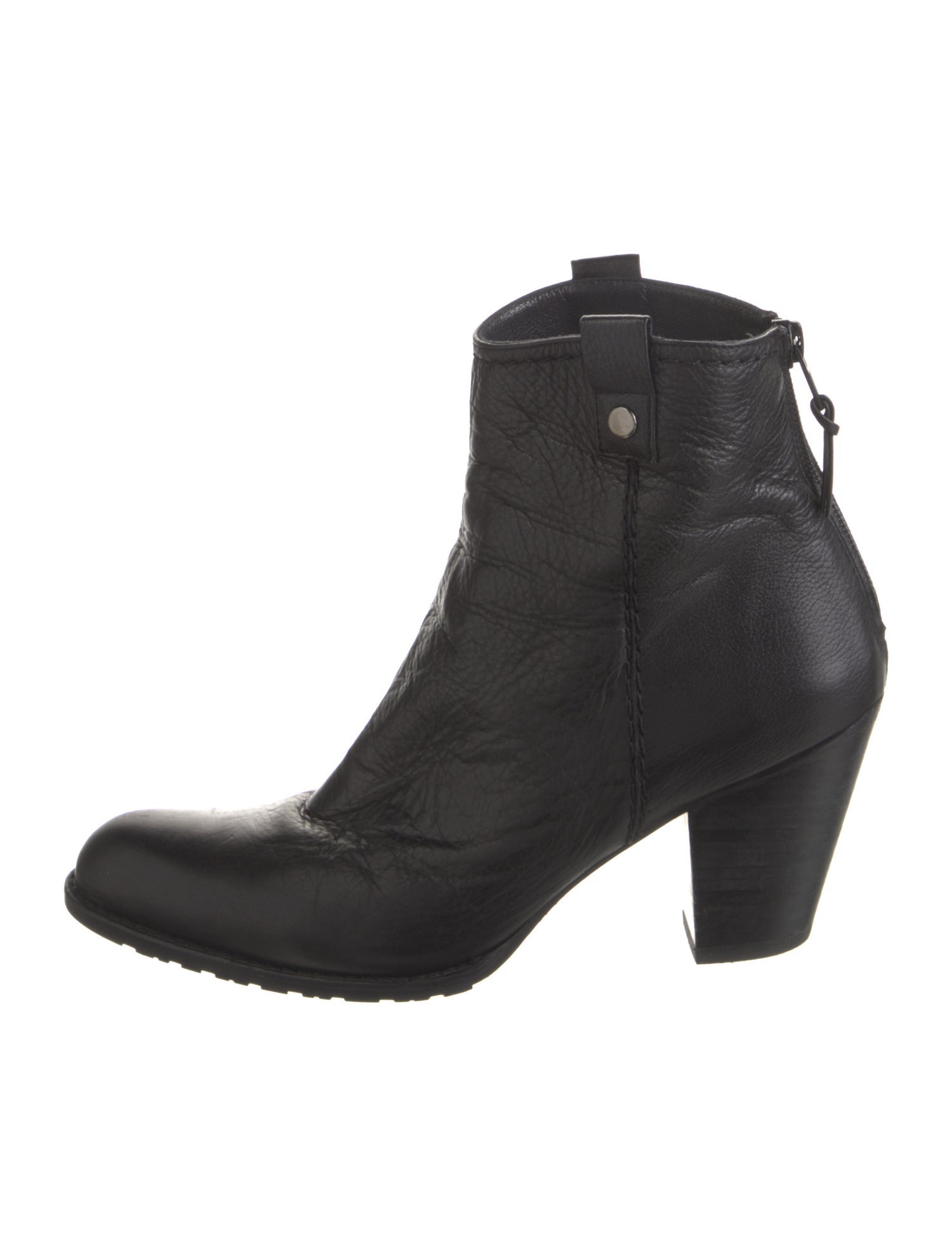 Stuart Weitzman Leather Moto Boots