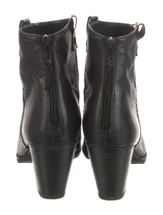 Stuart Weitzman Leather Moto Boots