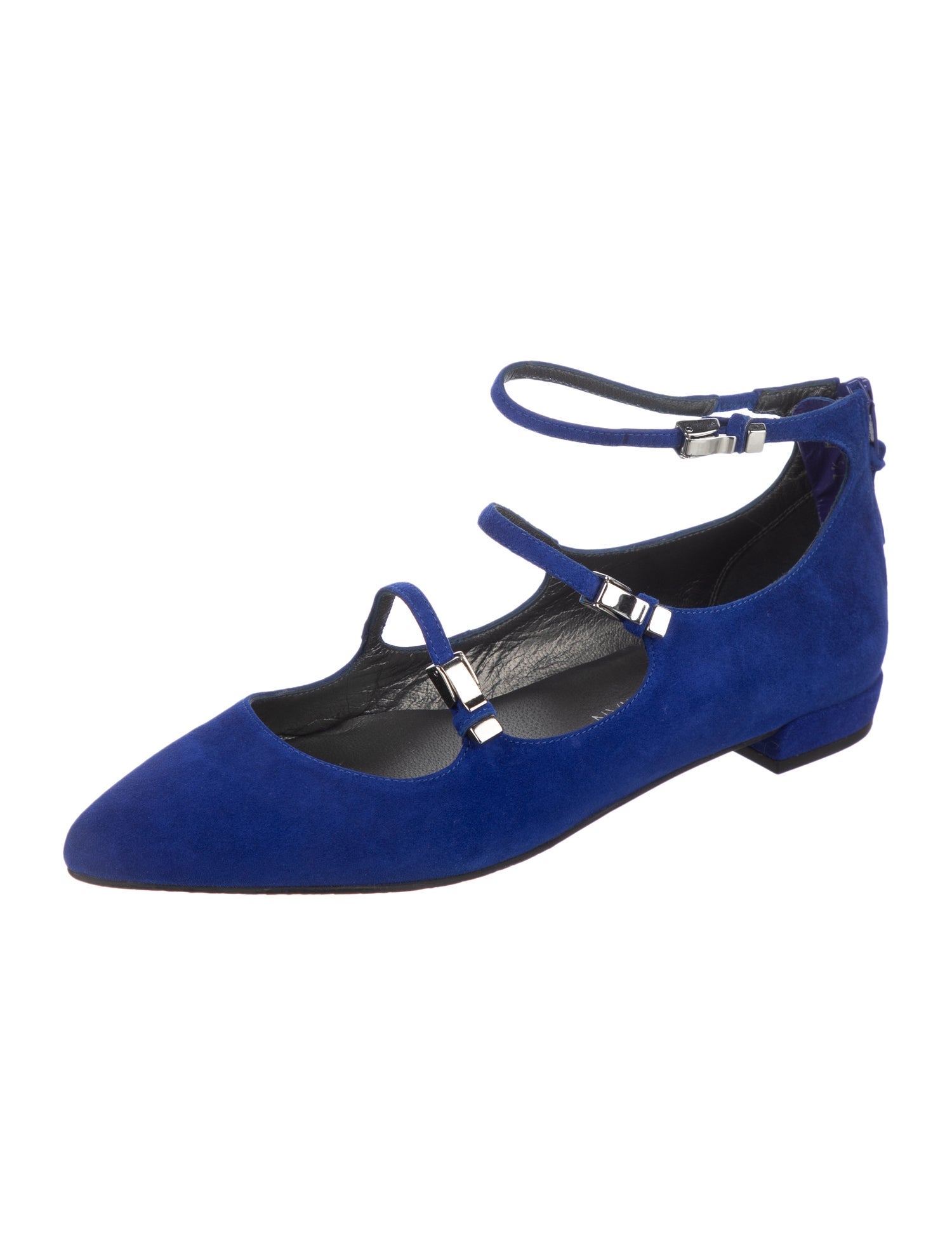 Stuart Weitzman Suede Mary Jane Flats
