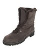 Stuart Weitzman Suede Combat Boots