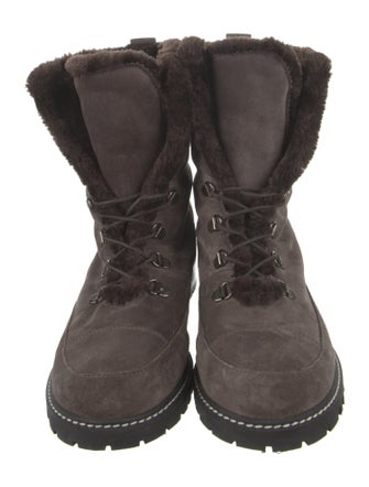 Stuart Weitzman Suede Combat Boots